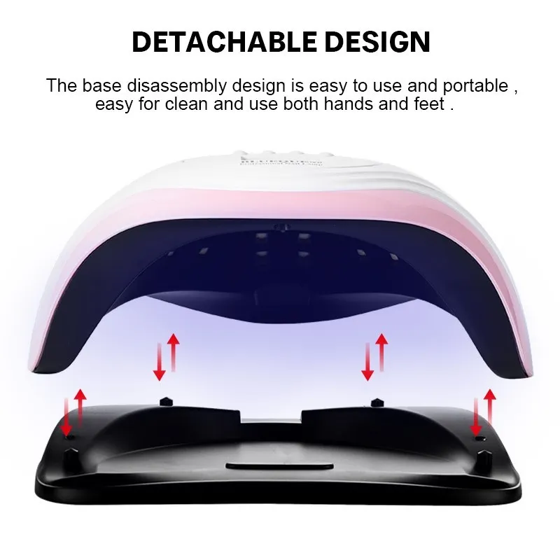 UV LED Gel Nail Lamp 168W Quick-Drying Nail Polish Dryer with 36 Dual LED UV Cure Gel Nail Regular Polish Machine UV Nail Light