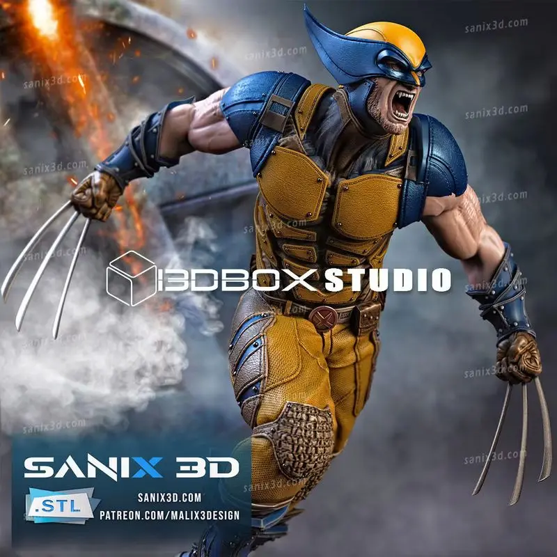 2024 New Movie Deadpool and Wolverine Handheld White Model 1/8 Scale 3D12K High Precision Printing Coating Enthusiast toys Model