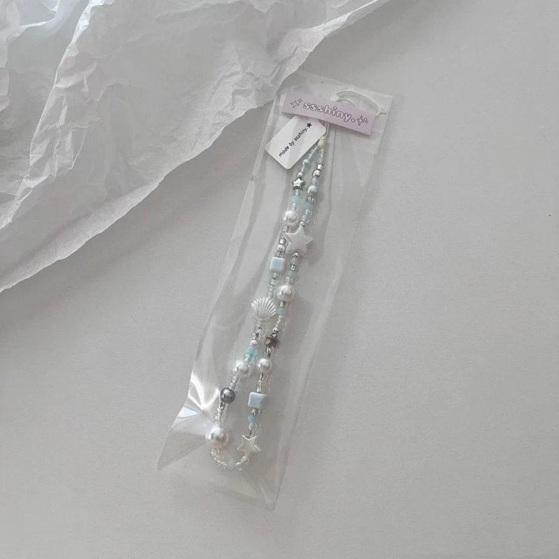 Pearls Shell Star Phone Strap Not Toxic Universal Summer Beach Partys Accessory PVC Universal Lanyard