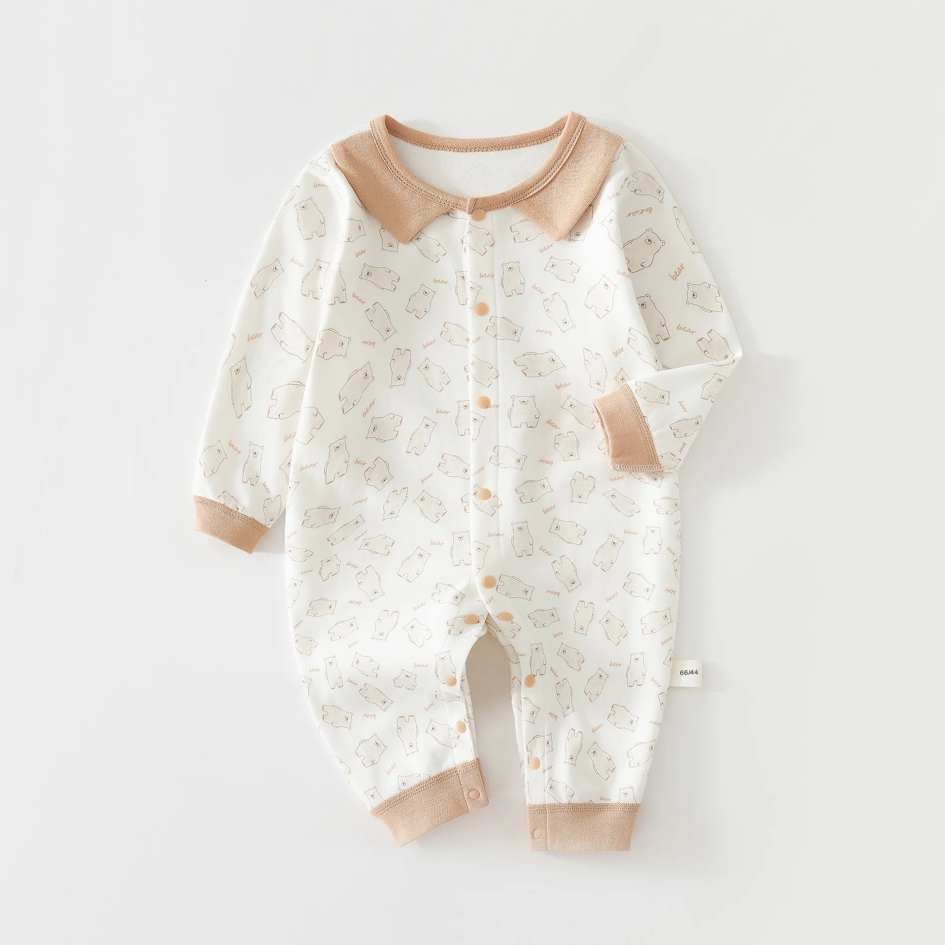 High Quality Collar Jumpsuit for Newborns Aged 0-18 Months in Autumn Suitable for Outdoor Wear