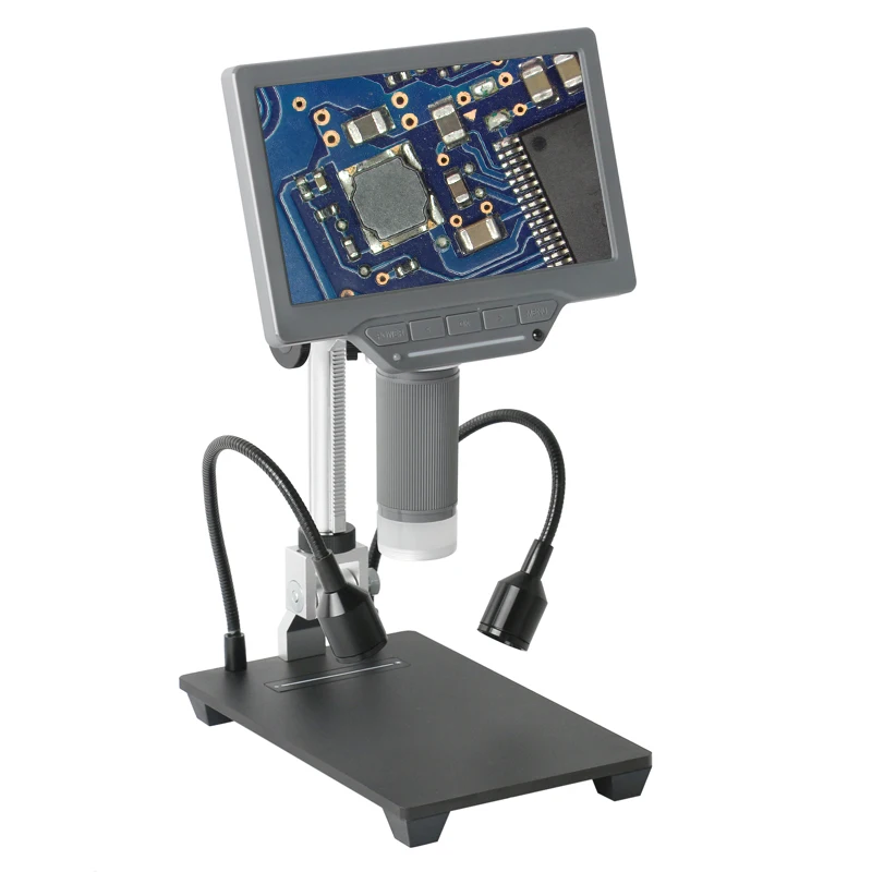 7.0 inches 1080P LCD display HDMI Microscope Camera Built-in High-Definition Lens For Lab Dected Industrial PCB Soldering Repair