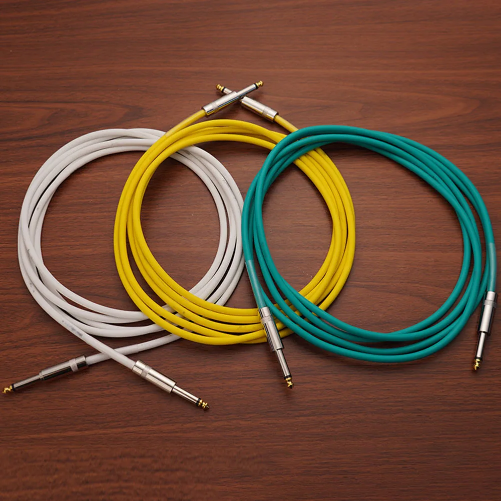 High Performance Electric Guitar Cable Wire Cord No Noise Shielded Bass Audio Cable 3 5M with Moisture Resistance