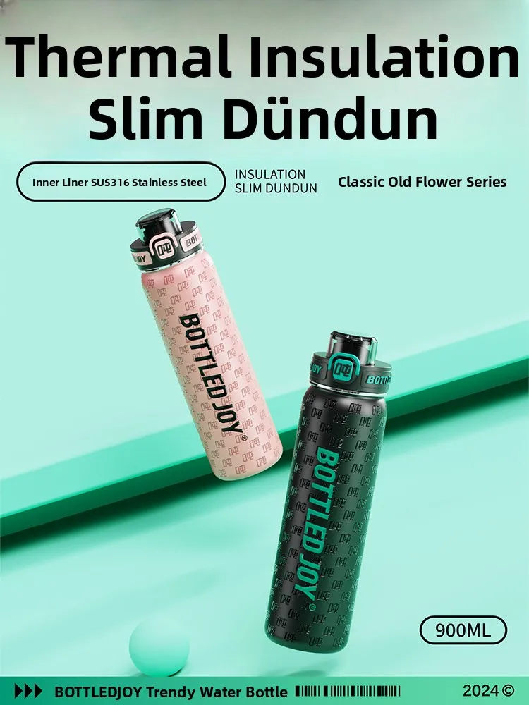 

Bottledjoy Large Capaci Thermal Cup Student Water Bottle Tea Water Separation Endorsed by Wang bo Leakproof Portable Insu...