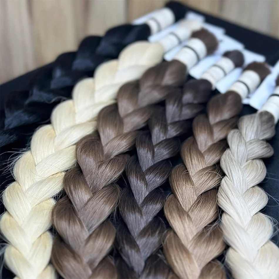 

No Weft Virgin Bulk Human Hair Human Hair For Braiding 100% Unprocessed Human Hair Bulk Extensions Brazilian Natural Boho Braids