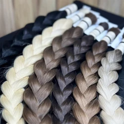 No Weft Virgin Bulk Human Hair Human Hair For Braiding 100% Unprocessed Human Hair Bulk Extensions Brazilian Natural Boho Braids