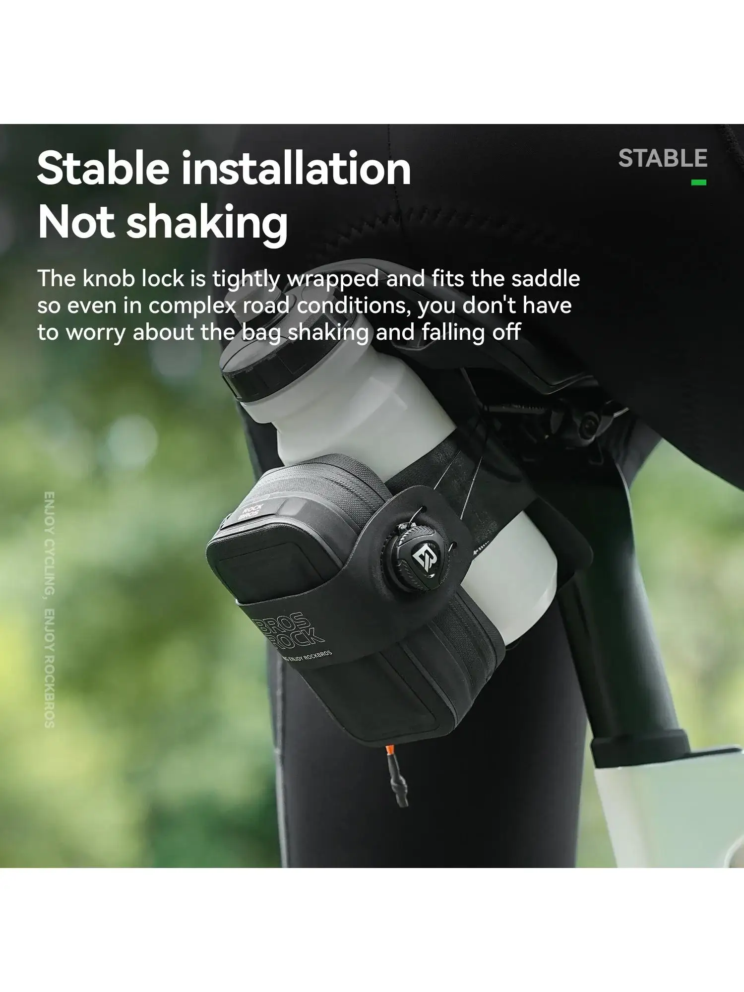 AliExpress ROCKBROS Waterproof Bike Seatpost Saddle Bag Knob Lockout Folding Road Bicycle Tail Bag Water Bottle Pouch Bicycle Accessories