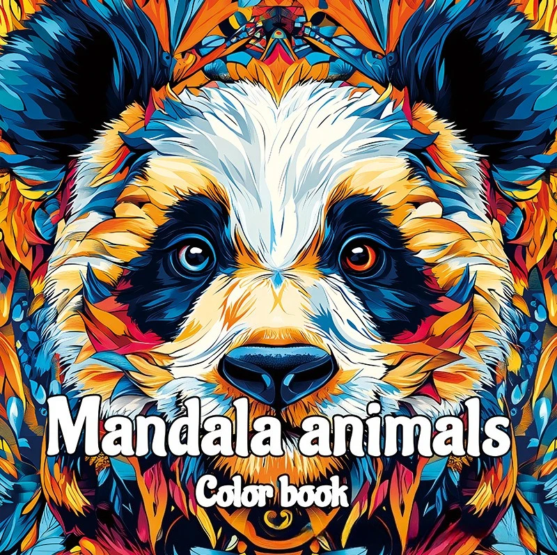 Exquisite Animal Panda Coloring Book Coloring Based on Color Book Adult Painting Book Coloring Book Children's Thickened