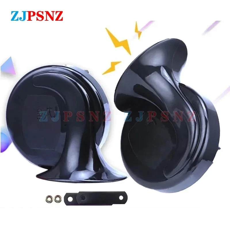 Car Snail Horn 12V 48V 60V 510Hz Electric Air Horn Motorcycle Scooter Truck E-Bike Waterproof Snail Horn Super Sound view 6