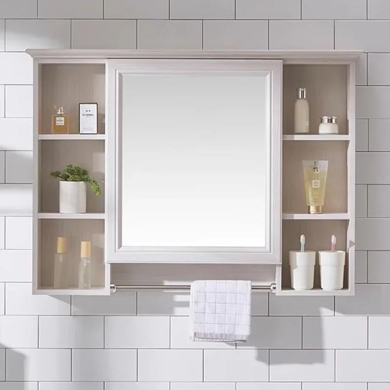 Makeup Mirror Cabinets Storage Organizer Modern Display Infinity Bathroom Lights Cabinets Closet Espejo Gabinete Home Decor