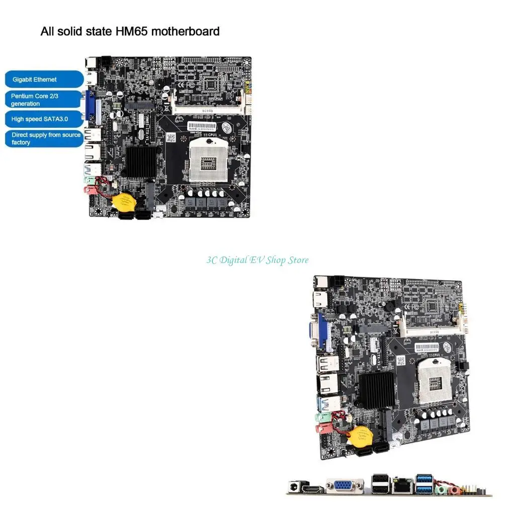 

Промышленная плата E74D HM65 для материнской платы ноутбука RV420 с радиатором GT520M 8 ГБ