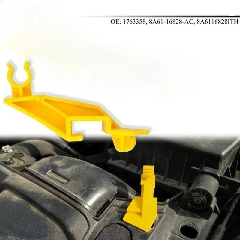 1PCS Car Engines Hood Support Bar Stanchion Fixing Base Clips 091011121314 For Ford Fiesta Auto Interior Accessories