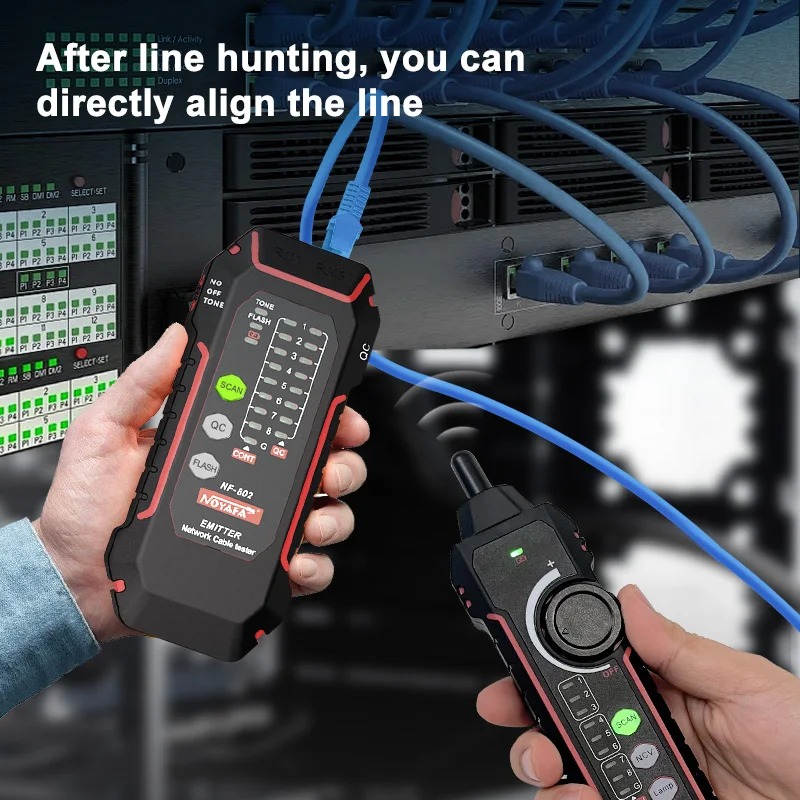 Network Cable Tracker Anti-Interference Ethernet LAN Network Cable Tester PoE Current Length Cabl RJ45 Cable Tracker Tool Repair view 4