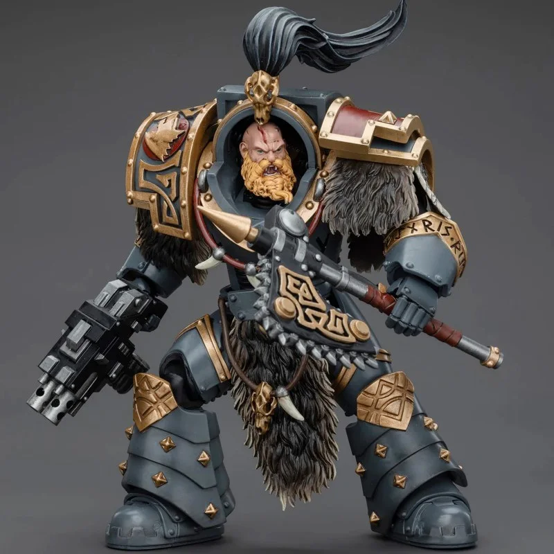 JOYTOY หมาป่าอวกาศ Varagyr Wolf Guard Squad 1/18 ตัวเลขการกระทํา Warhammer 40K อะนิเมะ Rod End Solider คอลเลกชันของเล่นของขวัญ