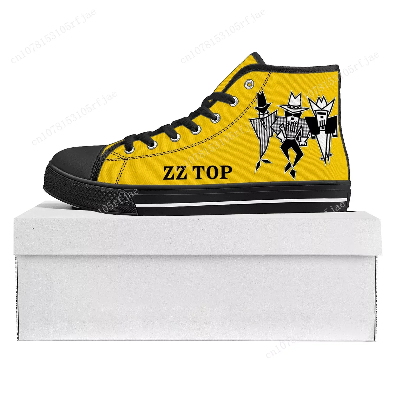 ZZ Top Hard Rock Band zapatillas de deporte de alta calidad para hombres y mujeres, zapatos de lona para adolescentes, zapatos personalizados para parejas, moda Popular