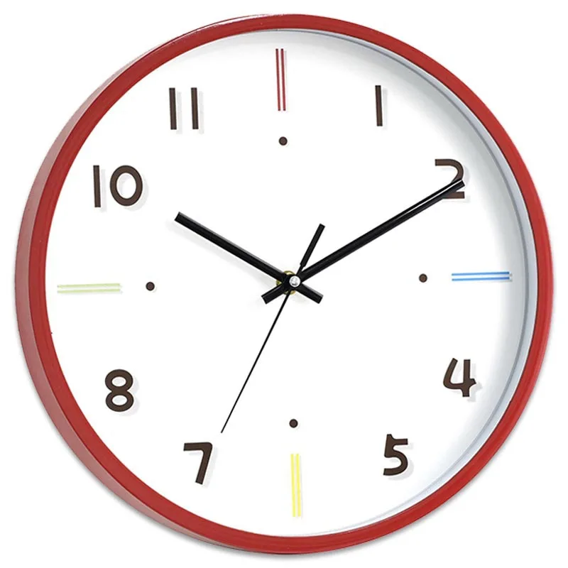 12inch Cream Style Clock Wall Clock Living Room 2026 New Model Home Bedroom No-drill Modern Simple Wall Clock