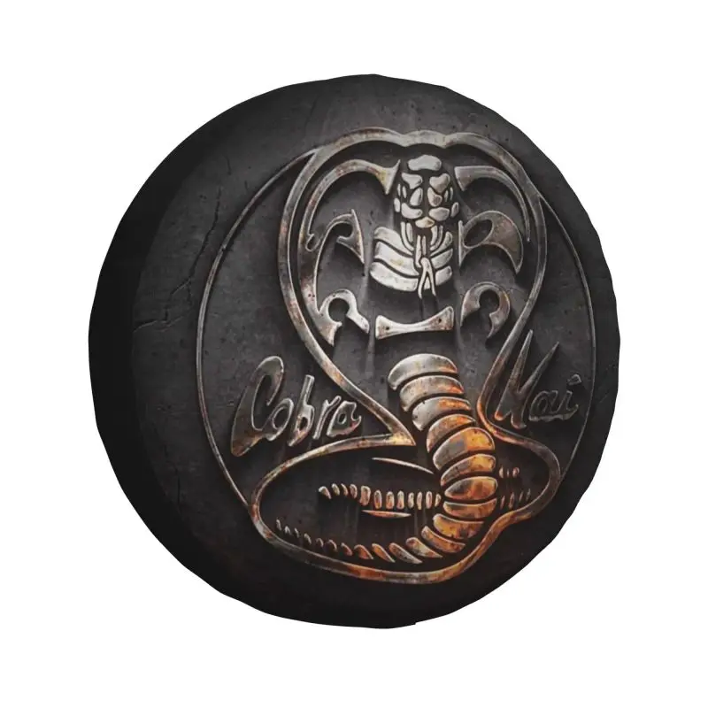 Custom Cobra Kai Spare Tire Cover for Jeep Honda The Karate Kid SUV RV Camper Car Wheel Protectors Accessories 14