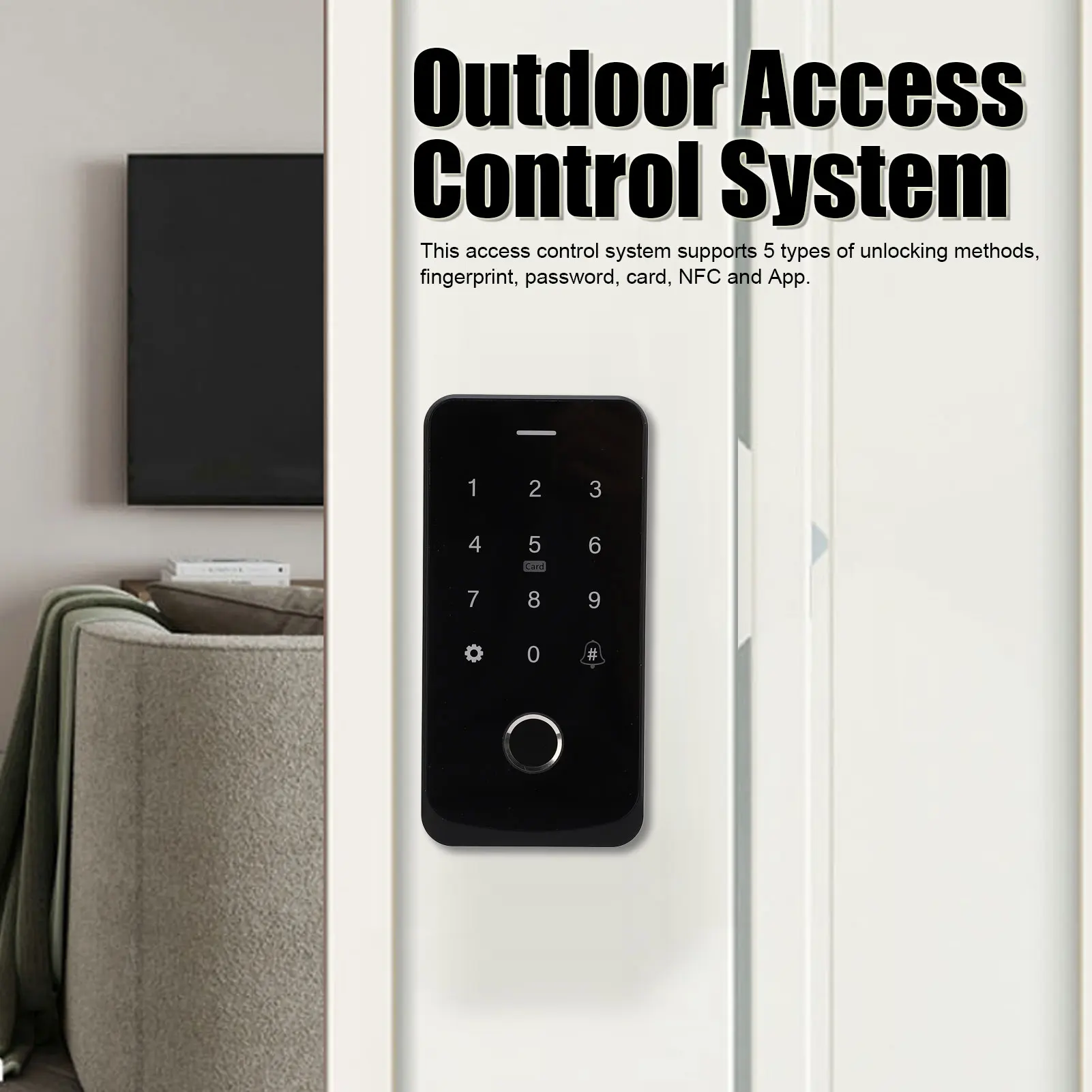 ZK30 TF9 for Tuya Outdoor Access Control System Fingerprint Password Card NFC App Waterproof Access Control System