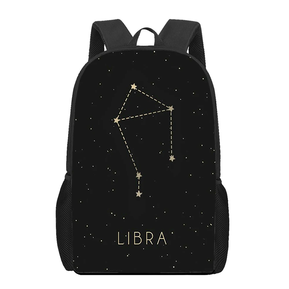 12 Constellations Fashion Art 3D Print School Bag for Teenager Girls Primary Kids Backpack Book Bags Children Bookbag Satchel