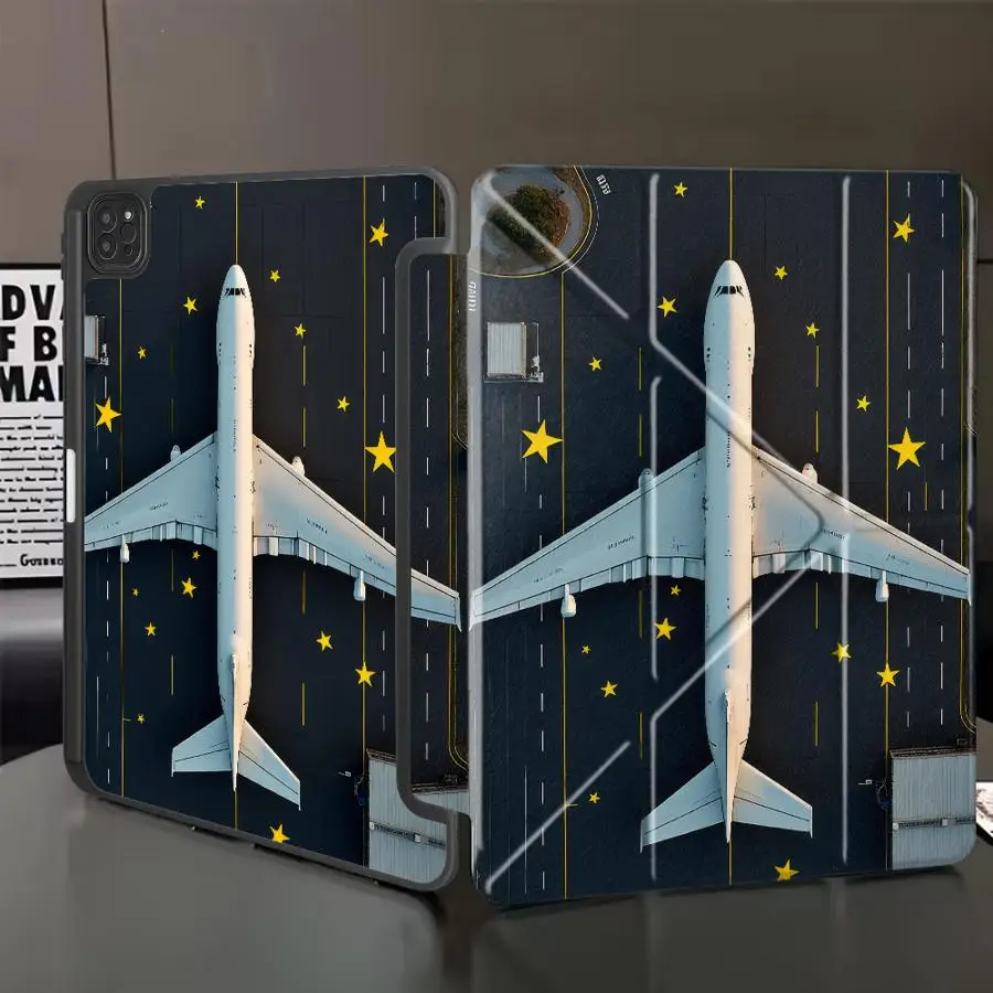 

Star Tarmac Plane Holder Cover Tablet Case For iPad Mini 6 7 Air 4 5 M3 M2 1 2 M4 11inch Pro 2025 Pro 11th 10th 9th 8th 7th