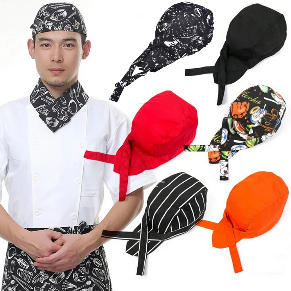 Unisex  Top Chef Pirate Hat Waiter Hats Hotel Restaurant Canteen Bakery Kitchen Work Wear Master Cook Forward Cap Wholesale