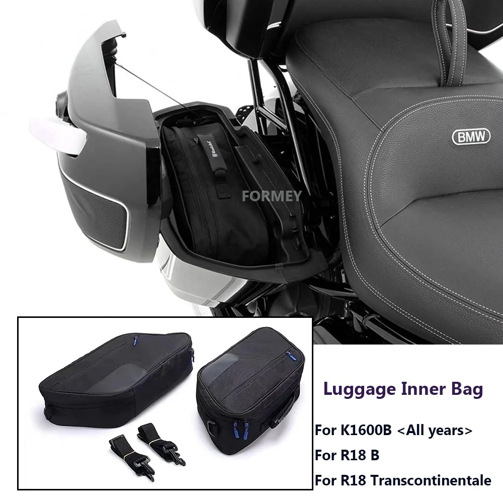 

For BMW K1600B R 18 R18 B Transcontinental Motorcycle Accessories Black Side Saddlebags Liner Inner Bag Case Box Luggage Bags