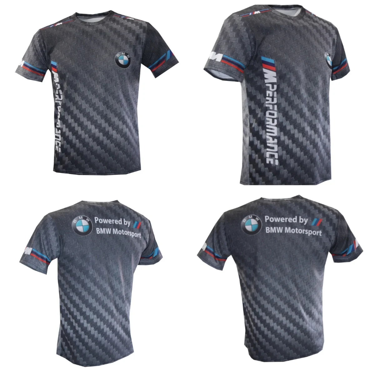 

2025 Summer BMW Brand Men's T-shirt Short-sleeved T-shirt Motorcycle Racing Fast Drying Comfortable Breathable Casual Loose Y2K