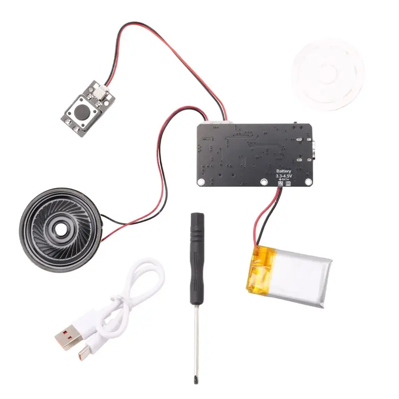 Recording Greeting Card 8M Movement Box Holiday Christmas Birthday Card Music Cover Wall MP3 Download Voice Module