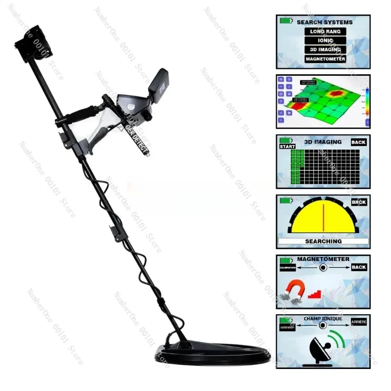 GER portatile originale rileva Titan 1000 Metal Detector 3D 5 Multi Systems.