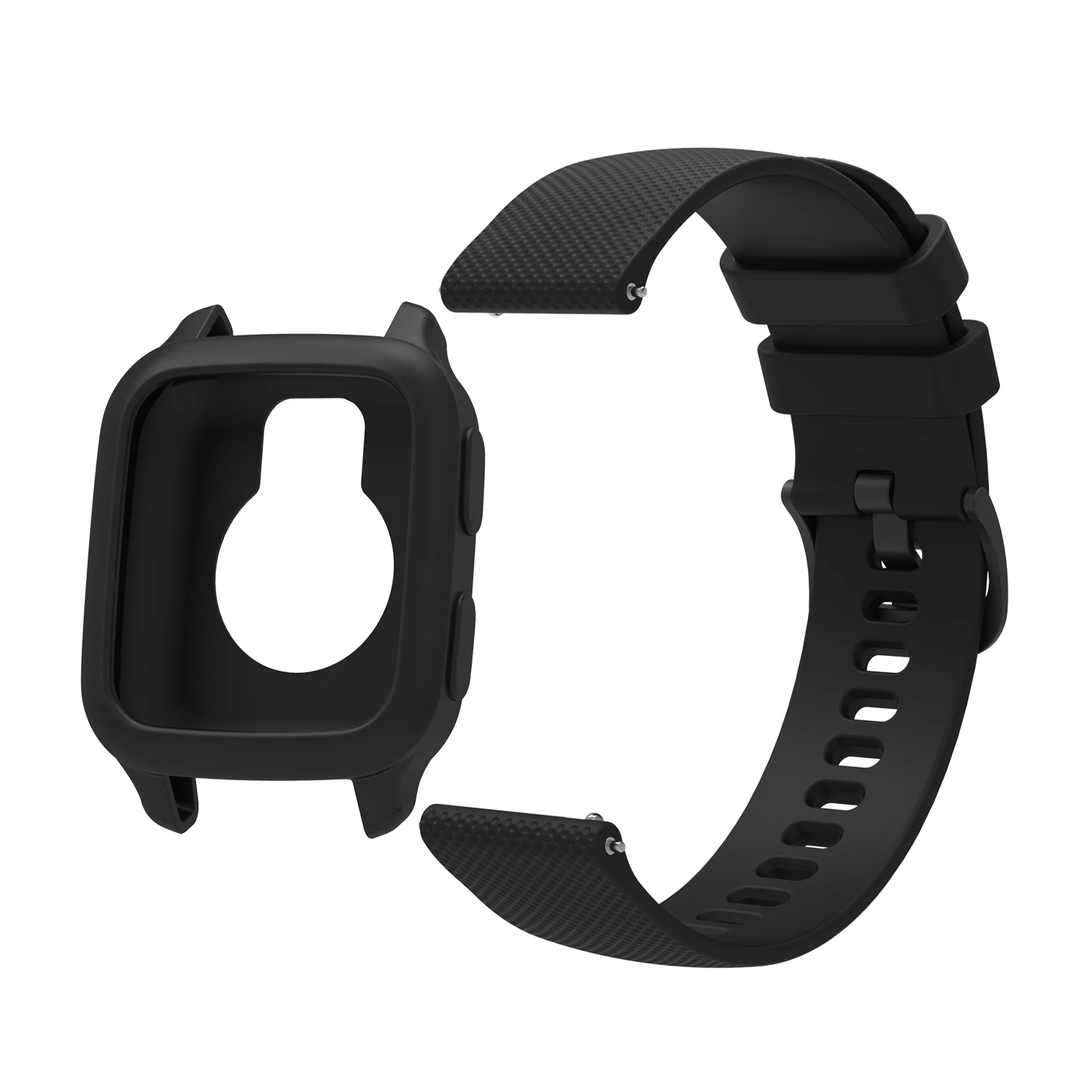 حزام ساعة من السيليكون وحافظة لساعة Garmin Venu SQ2 حزام سوار ساعة لـ Venu sq 2 سوار معصم بديل رياضي وغطاء #5