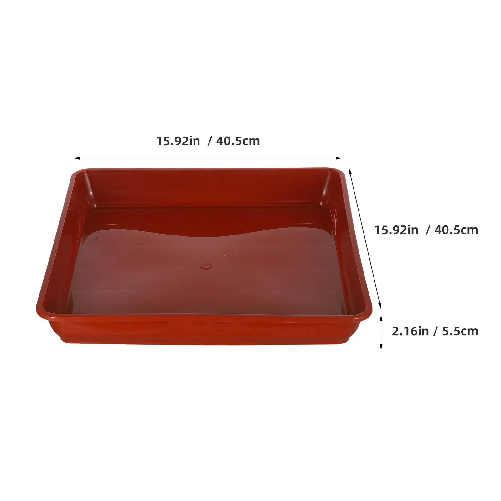 2Pcs Square Plant Tray Large Thickened Base for Bonsai Succulent Pot Saucer Indoor Outdoor Balcony Water Collection Tray