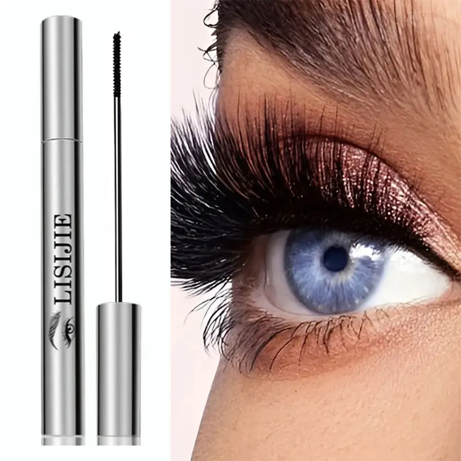 3D防水マスカラ、24時間汚れ防止、長持ちする延長&増粘まつげエクステ効果マスカラリフト&カール