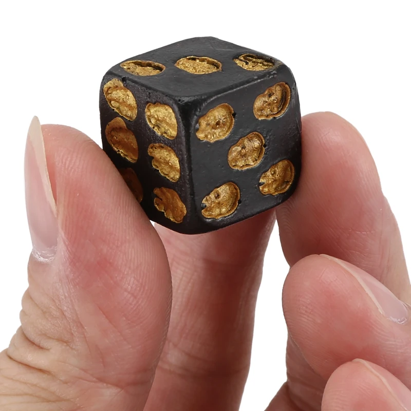 Skull Dice 6-Sided Bone Unique Gift Gamer For Role Playing Board Game For Halloween,10Pcs