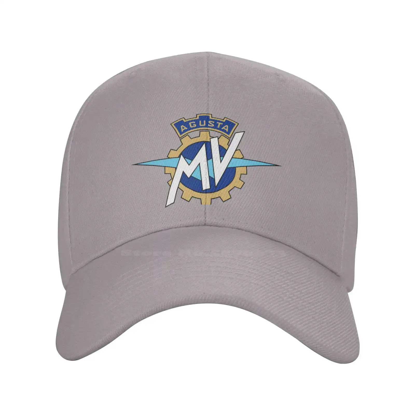 MV Agusta Logo Print Graphic Casual Denim cap Knitted hat Baseball cap