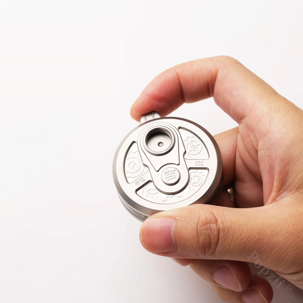 CHAOTING Revolver EDC Rvs Mechanische Ratel Munt Stress Relief Speelgoed DingDing Coin Fidget Spinner Fidgeting Speelgoed