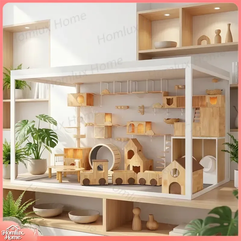 Eco Friendly Cat House Indoor Durable Pet Bed with Vent Odorless Wear Resistant Multi Functional Cat Cage Soft Kennel for