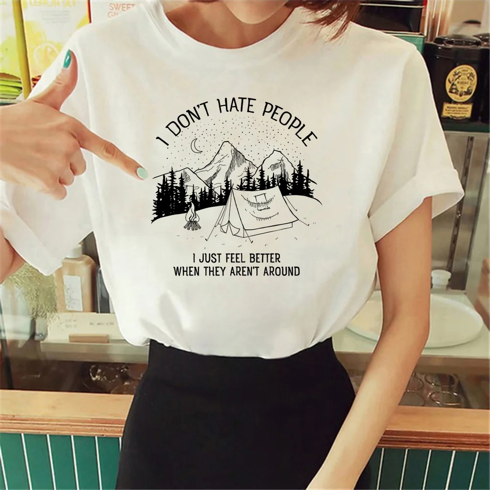 i Hate People tshirt women designer harajuku t-shirts girl graphic designer clothes