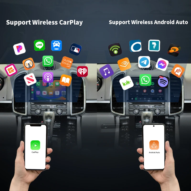 Wireless Carplay Module For Porsche/Panamera/Cayenne/Macan/Cayman/Boxster 911 PCM/CDR Android Auto AI Box Version 2 Multimedia