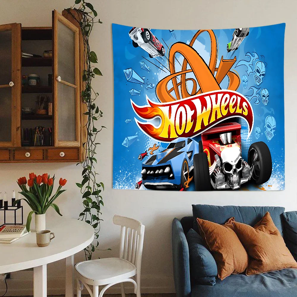 

Sport Car H-Hot W-Wheels Happy Birthday Party Backdrop Decoration Kids Boy Baby Shower Anime Photography Background Polyester