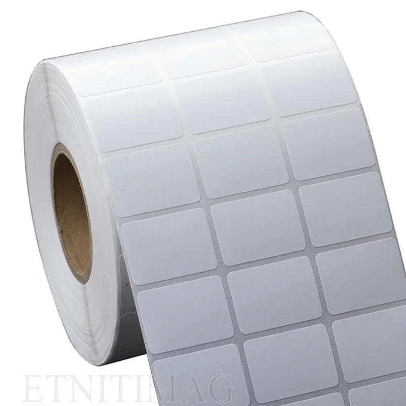 White PET Label Sticker 50x40mmx1000 pcs Waterproof PET Sticker For Electronic sticky label paper for address label paper