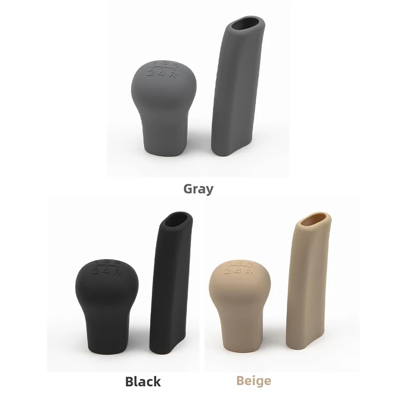 For Nissan Tiida Latio/Versa C11 2004-2012 Car Automatic Gear Shift Knob Head Protector Cover Handbrake Grips Brake Device Cover