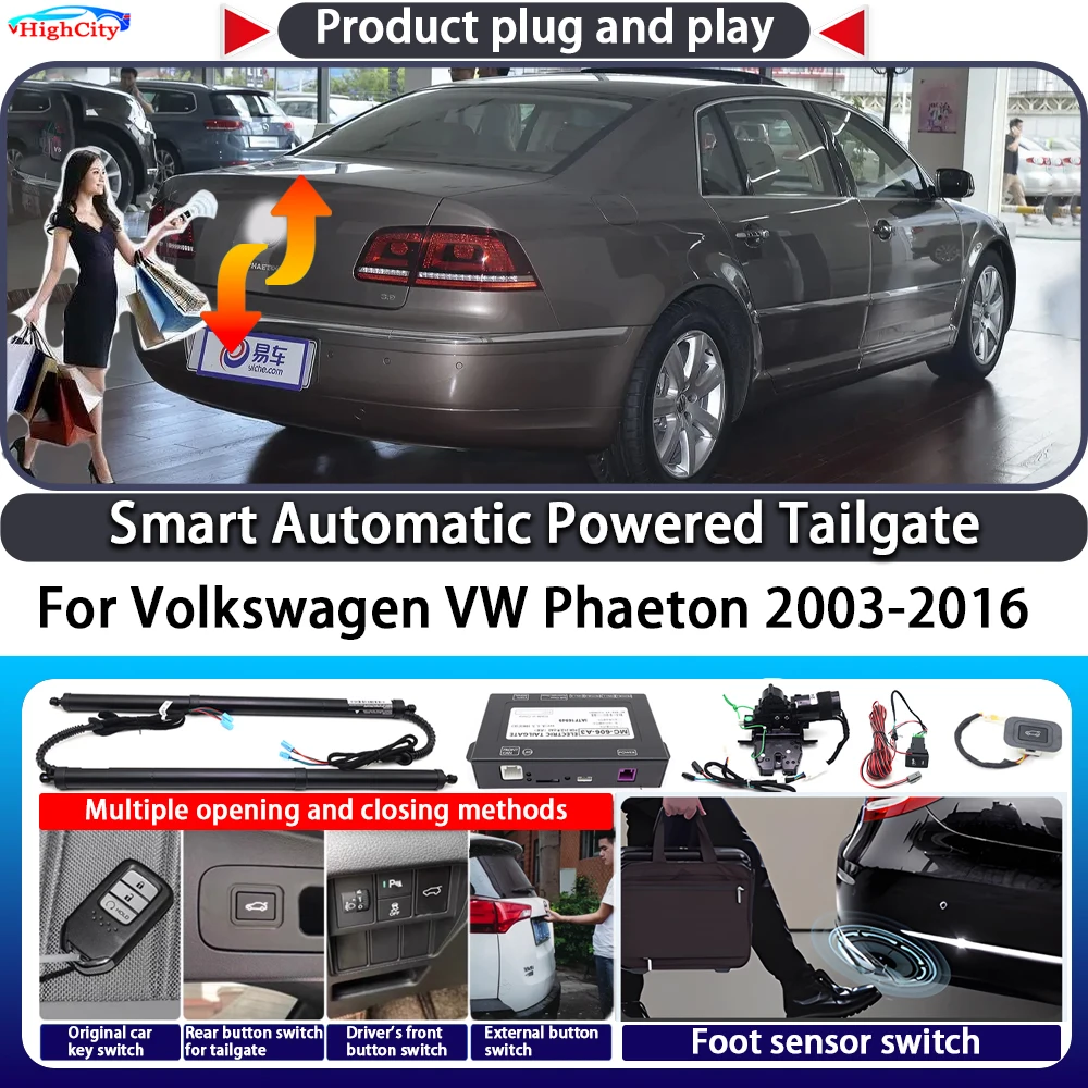 

For Volkswagen VW Phaeton 2003-2016 Smart Automatic Powered Tailgate Key Control Trunk Lift Close kit Electric Power Tailgate