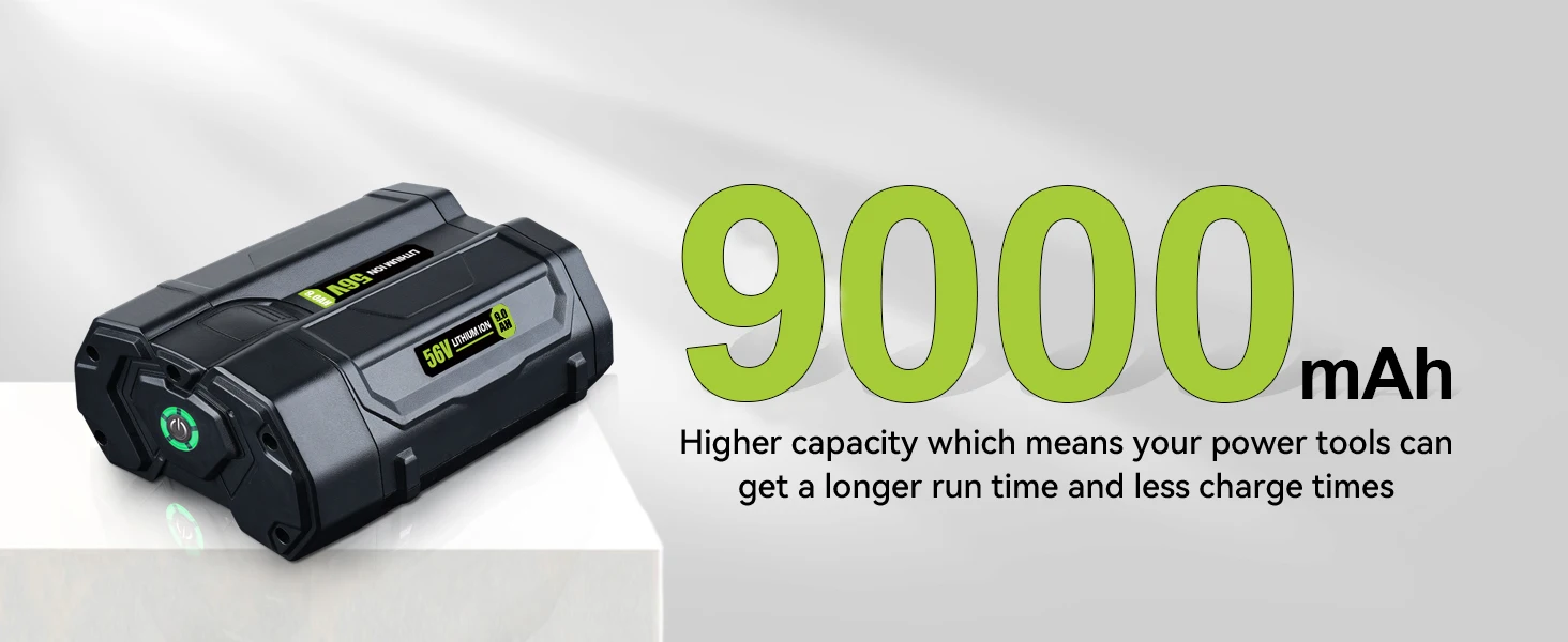 1/2/4Pcs BA5600T 56V 9.0Ah Battery Replace for EGO 56V Battery Pin Compatible with Power Tools (Lawn Mower Leaf Blower Chainsaw)