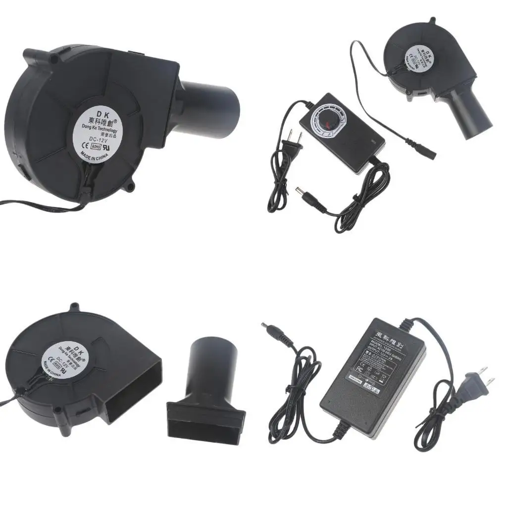 

G6KF BBQ Fan BFB1012EH Blower 97x95x33mm 12V 2.94A Large Air 110V 220V AC Powered Fan Variable Speed Control