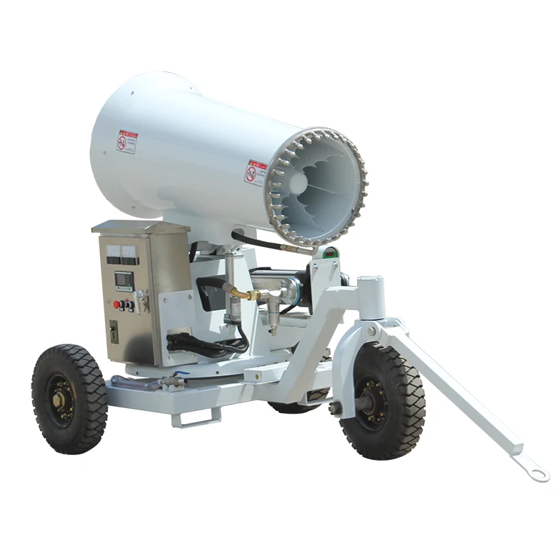قمع الغبار مقطورة متنقلة آلة مدفع الضباب بخاخ الطاقة الزراعية مدفع الضباب الزراعي معدن الصلب 0.3-0.8