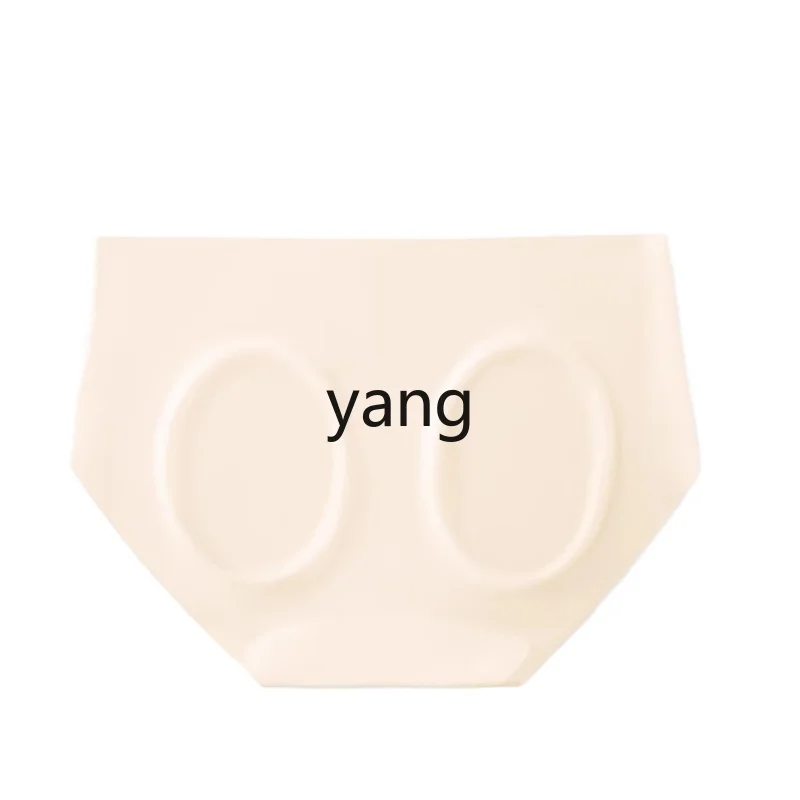 

Yjq ultra-thin seamless underwear women's ice silk breathable antibacterial silk crotch mid-waist triangle shorts summer