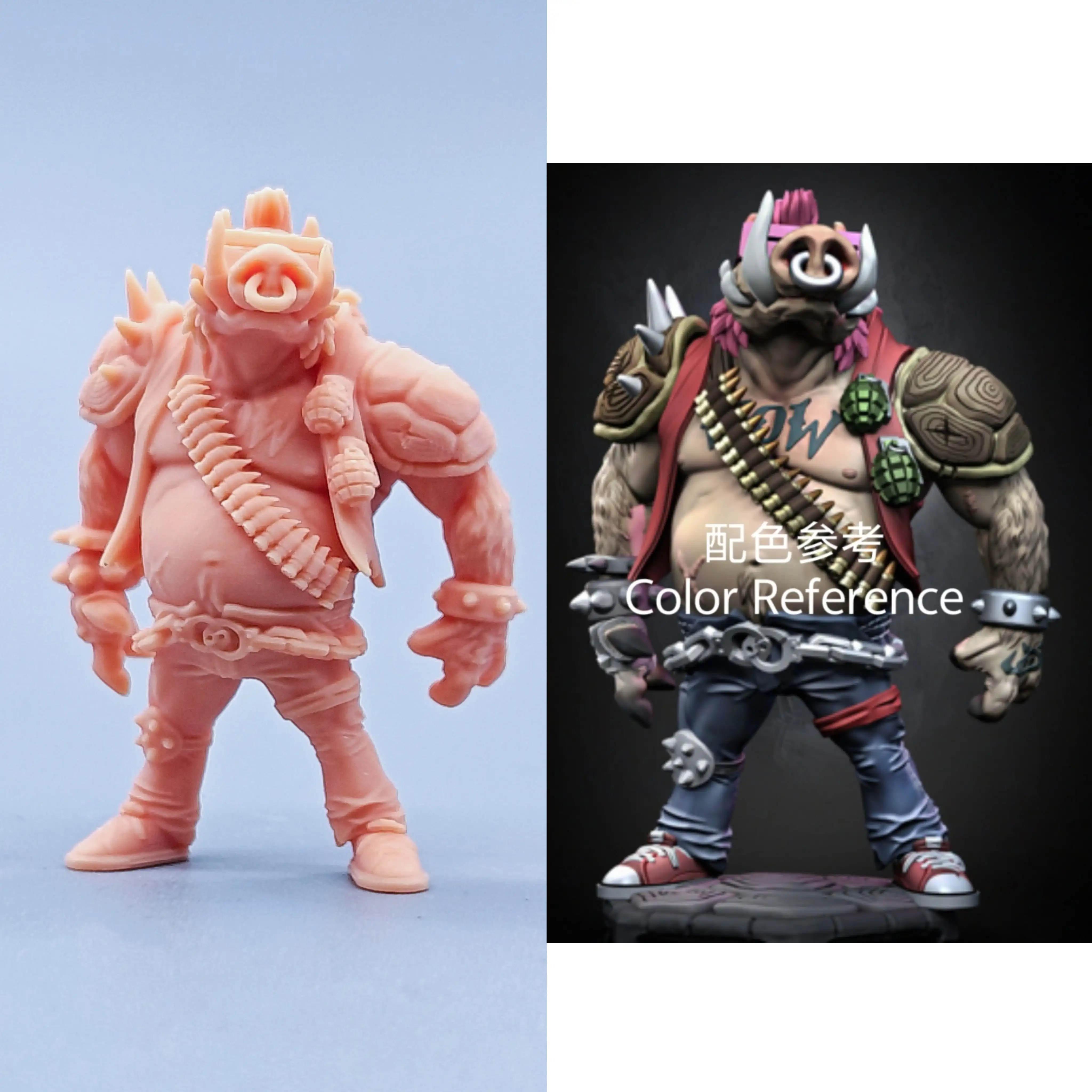 1/64 Figuren Maßstab Modell Harz Bebop Ungefärbte Miniaturen Diorama Handbemalt C413