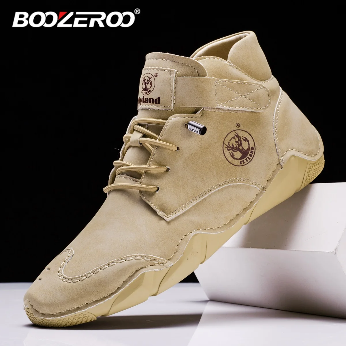 BOOZEROO Handmade Casual  Shoes for Men  Comfortable Flats Fashion Sneakers