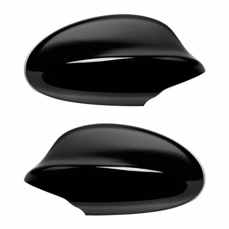 2PCS Gloss Black Side Mirror Cover Caps for BMW E90 2006-2008 318i 320i 323i 325i 328i 51167135097+51167135098