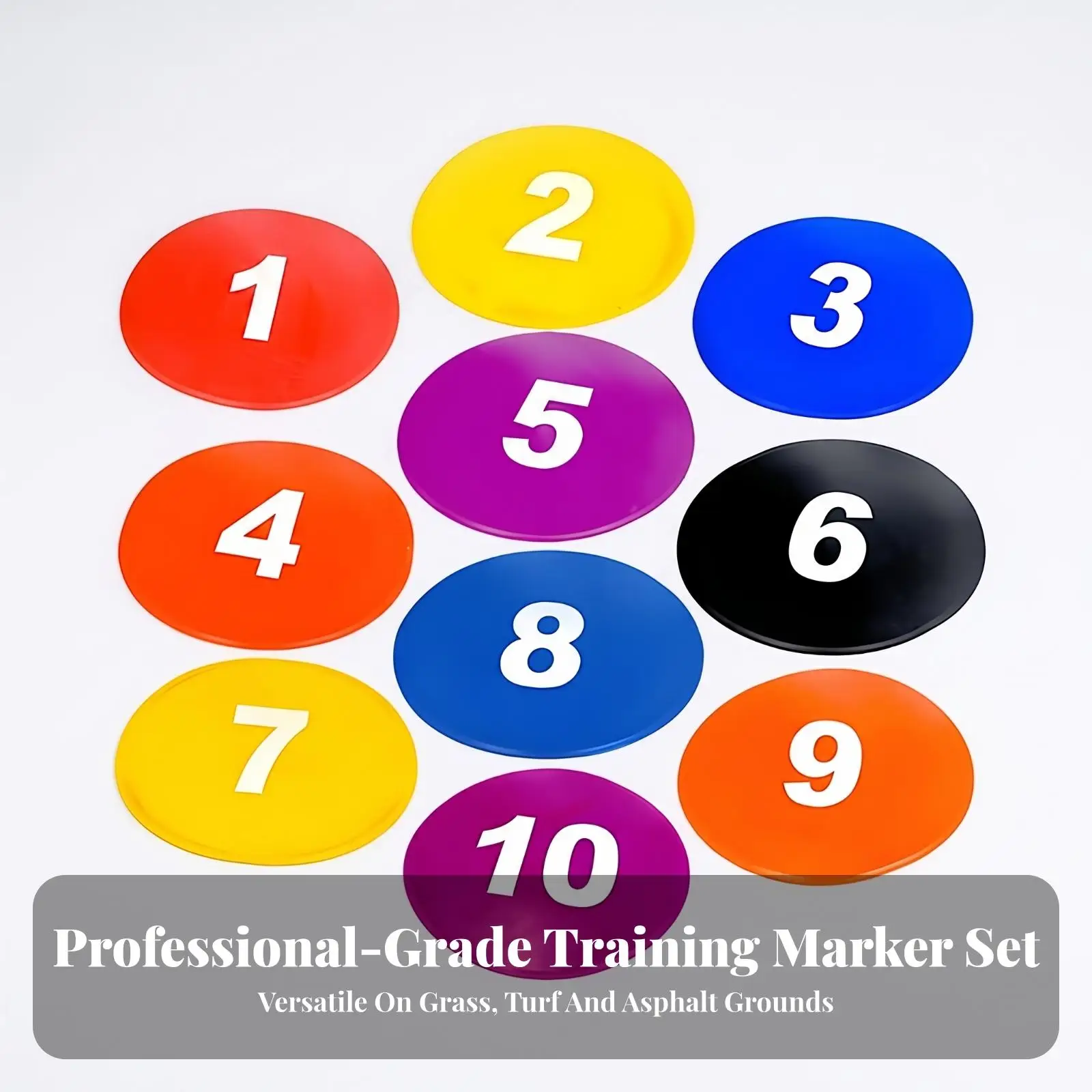 TPE Training Marker Disc 23cm Wear Resistant Soccer Field Marker for Footwork Practice and Game Setup
