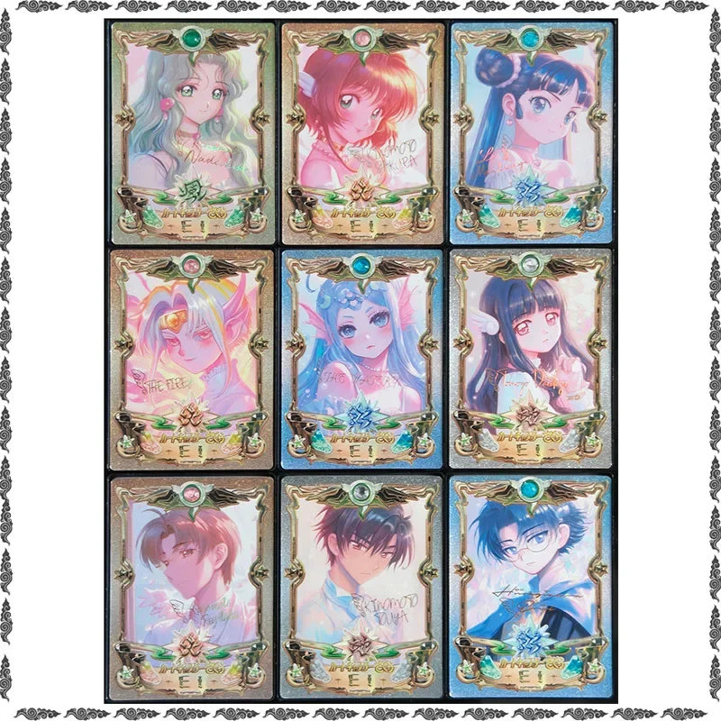 Anime Goddess Story Rare Kinomoto Sakura Li Syaoran Akiho Shinomoto Li Meiling Collectible Cards Toys for Men Birthday Gift